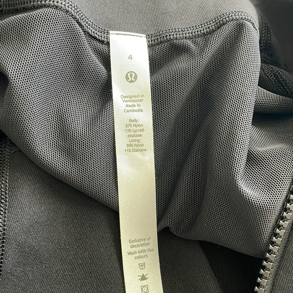 NWT Lululemon Define Jacket Black Luon Size 4 - Picture 5 of 10